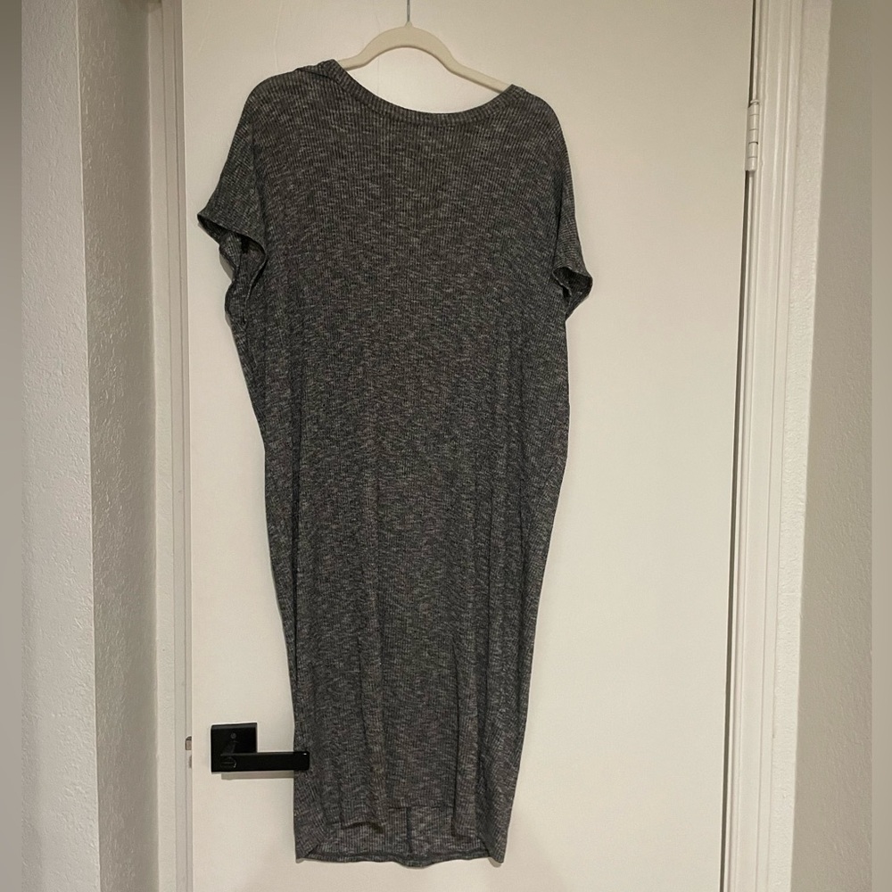 Midi length gray lounge dress